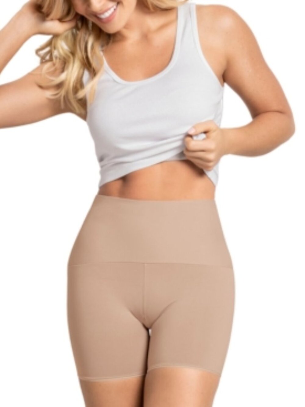 #2318 Leonisa Women's Tummy & Waist Control Shaper Short in Nude